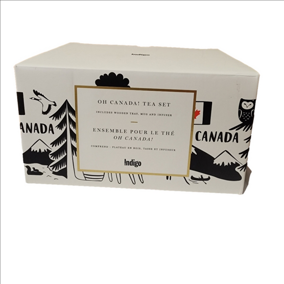 Indigo Other - Oh Canada Tea Set - Wooden Tray, Mug, Infusion And Spoon